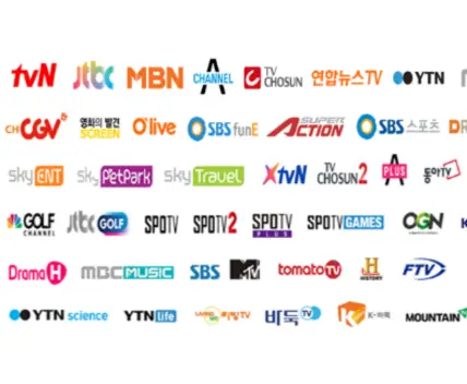 아울렛광고 90여개 케이블TV 방송사 로고 모음 이미지